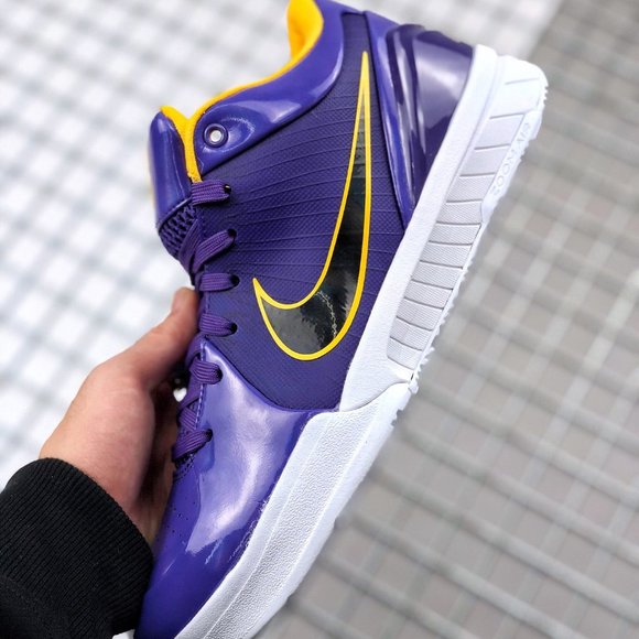 Kobe Purple And Gold Shoes / 100 Original Kobe Nike Mamba Focus Ep White Purple Gold Spirit 36 